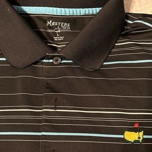 Masters Golf Performance Black Polo Size Large